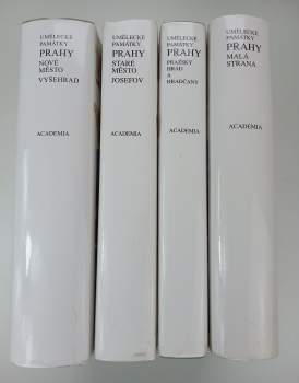 Umělecké památky Prahy: I.-IV. díl : Staré Město, Josefov + Nové Město, Vyšehrad, Vinohrady + Malá Strana +  Pražský hrad a Hradčany