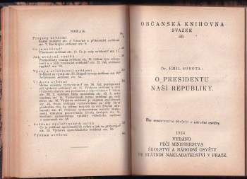 Emil Sobota: KOMPLET V JEDNOM SVAZKU Mírové smlouvy 1919-1920 + Svědomí + O presidentu naší republiky + Zaměstnavatel a zaměstnanec + Snahy o mír mezi národy + Nemocenské pojištění + Veřejné mínění v demokracii + Republika Československá + Náboženské poměry v Československé republice