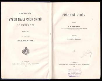 John Berry Haycraft: Přírodní výběr