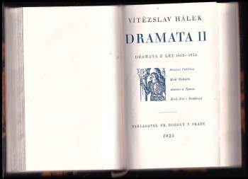 Vítězslav Hálek: Vítězslav Hálek: Dramata I. + II.