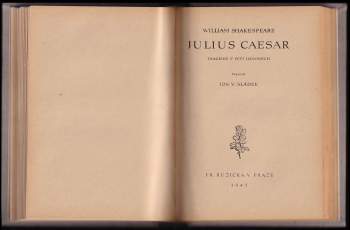 William Shakespeare: KOMPLET William Shakespeare 2X Hamlet, králevic dánský + Julius Caesar