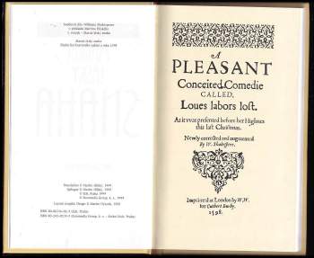 William Shakespeare: KOMPLET William Shakespeare 4X Marná lásky snaha + Sen noci svatojánské + Jak se vám líbí + Večer tříkrálový, aneb, Cokoli chcete