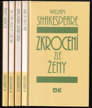 William Shakespeare: KOMPLET William Shakespeare 4X Mnoho povyku pro nic + Zkrocení zlé ženy + Komedie omylů + Veselé paničky windsorské