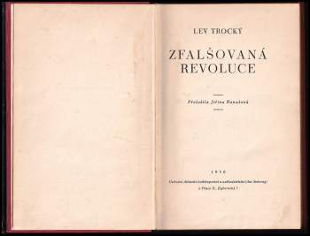 Lev Trockij: Zfalšovaná revoluce