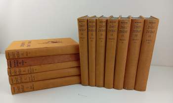 KOMPLETNÍ Brehmův život zvířat I. díl Bezobratlí + II. Ryby, Obojživelníci, Plazi (2 svazky) + III. Ptáci (4 svazky) + IV. Ssavci (4 svazky)