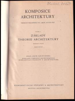 Jan Svoboda: Komposice architektury