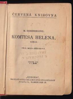 M Herzberg: Komtesa Helena