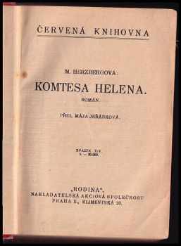 M Herzberg: Komtesa Helena : román