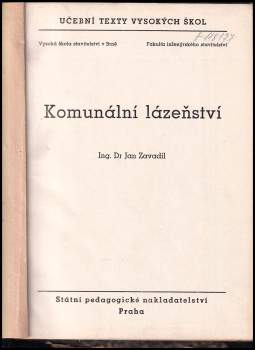 Jan Zavadil: Komunální lázeňství