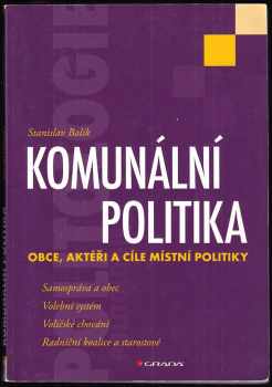 Stanislav Balík: Komunální politika