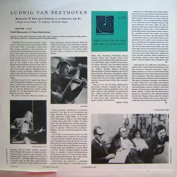 The Czech Philharmonic Orchestra: Koncert D Dur Pro Housle A Orchestr, Op. 61