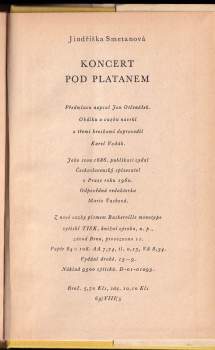 Jindřiška Smetanová: Koncert pod platanem