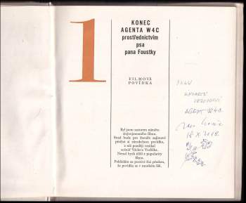 Oldřich Daněk: Konec agenta W4C prostřednictvím psa pana Foustky ; Dialog s doprovodem děl ; Pařížský kat