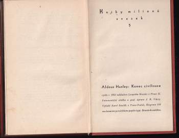 Aldous Huxley: Konec civilisace
