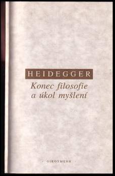 Konec filosofie a úkol myšlení