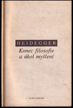 Konec filosofie a úkol myšlení