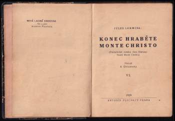 Jules Lermina: Konec hraběte Monte Christo
