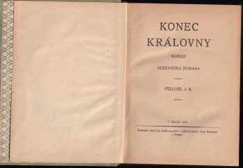 Alexandre Dumas: Konec královny
