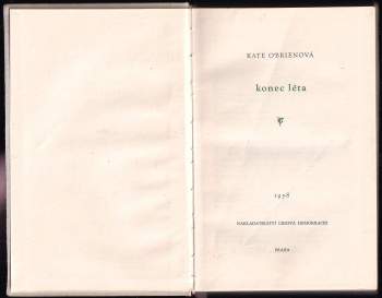 Kate O'Brien: Konec léta