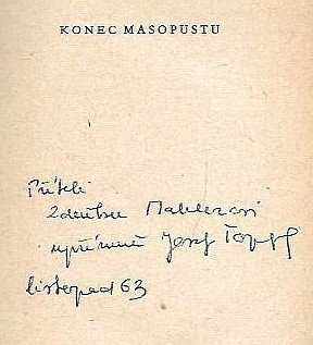 Josef Topol: Konec masopustu