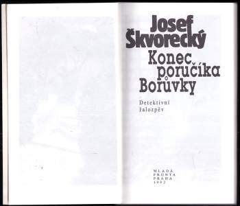 Josef Škvorecký: Konec poručíka Borůvky