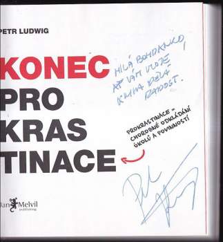 Petr Ludwig: Konec prokrastinace - PODPIS PETR LUDWIG