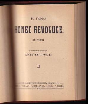 Hippolyte Adolphe Taine: Konec revoluce