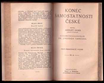 Ernest Denis: Konec samostatnosti české