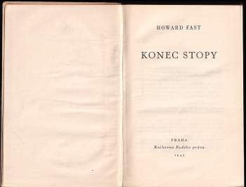 Howard Fast: Konec stopy