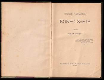 Camille Flammarion: Konec světa