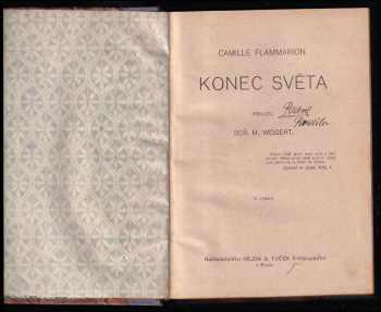 Camille Flammarion: Konec světa