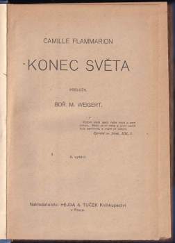 Camille Flammarion: Konec světa