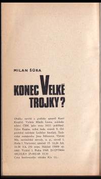 Milan Šůra: Konec Velké trojky?