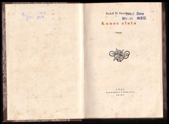 Rudolf Daumann: Konec zlata