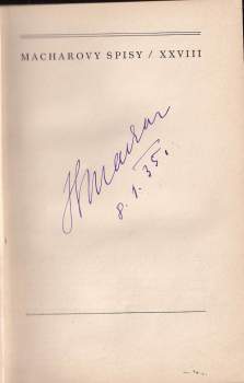 Josef Svatopluk Machar: Konfese literáta - díl II.