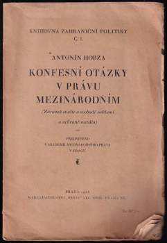 Konfesní otázky v právu mezinárodním