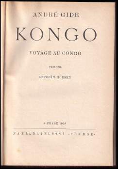 Andre Gide: Kongo