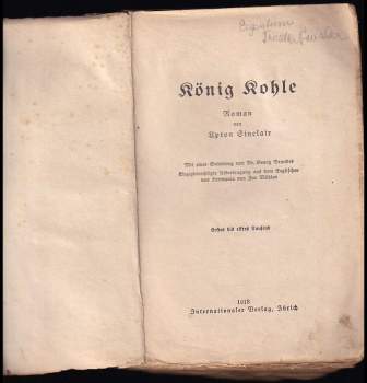 Upton Sinclair: König Kohle