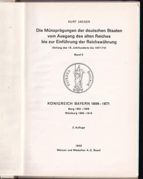 Kurt Wilhelm Karl Jaeger: Königreich Bayern (1806-1871), Berg (1801-1808), Würzburg (1806-1815)