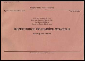 Konstrukce pozemních staveb III