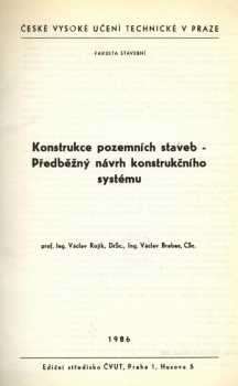 Konstrukce pozemních staveb
