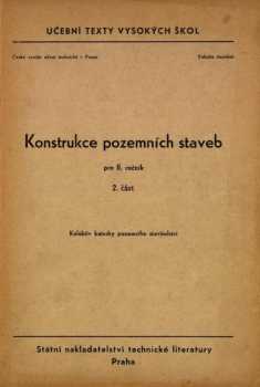 Konstrukce pozemních staveb pro 2. ročník