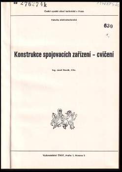 Josef Novák: Konstrukce spojovacích zařízení