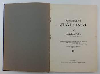 Antonín Tobek: Konstruktivní stavitelství