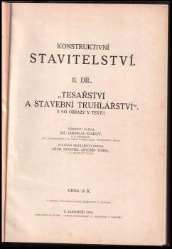 Antonín Tobek: Konstruktivní stavitelství
