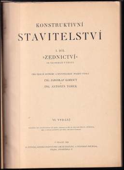 Jaroslav Kohout: Konstruktivní stavitelství