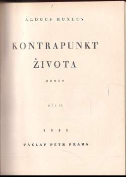 Aldous Huxley: Kontrapunkt života