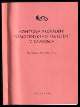 Kontrola provádění nemocenského pojištění v závodech