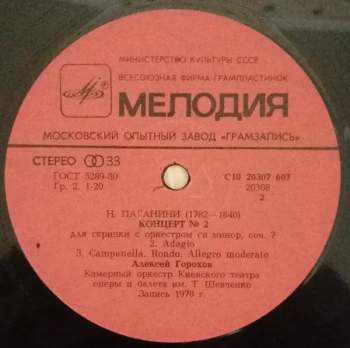Niccolò Paganini: Концерт №2 Для Скрипки С Оркестром