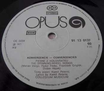 Collegium Musicum: Konvergencie (2xLP)